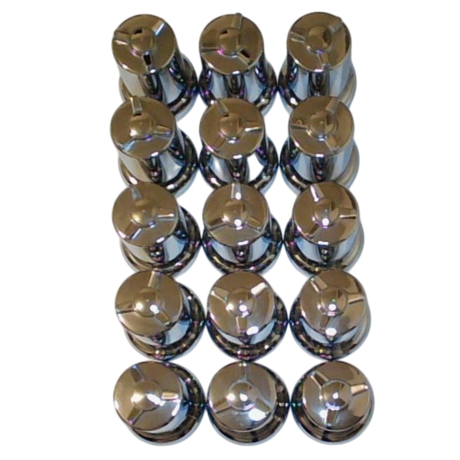 Grand General 1.5 Inch Spinner Lug Nut Cover w/ Flange | 3" Tall Chrome