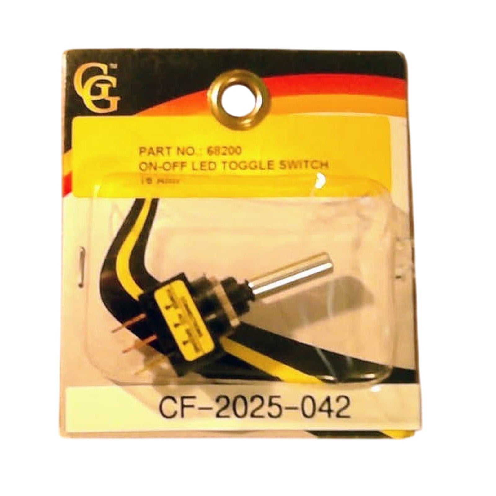 Grand General 68200 Red LED Toggle Switch | On-Off 16 Amp 12V