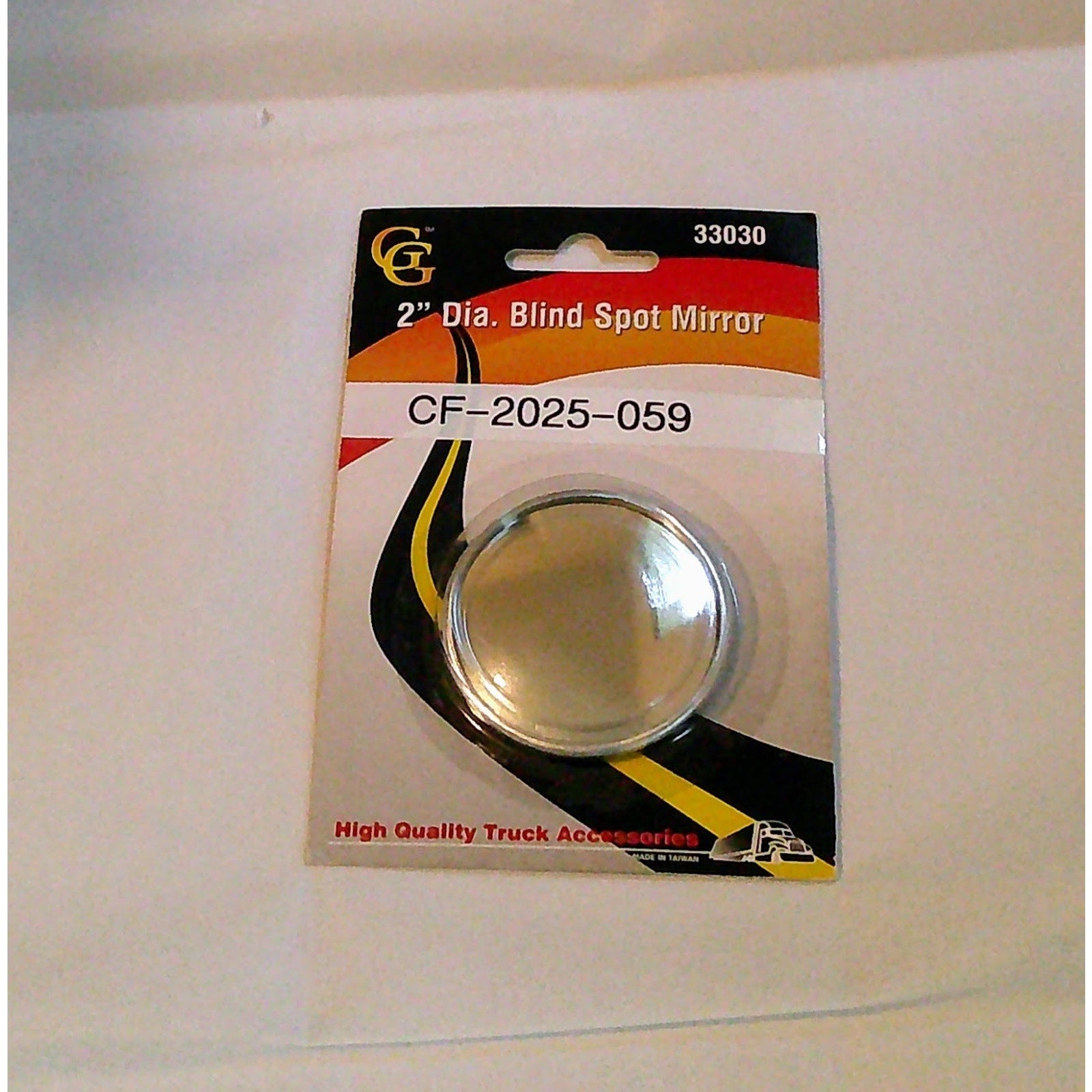 Grand General 33030 2" Round Blind Spot Mirror - Aluminum Base Adhesive Mount